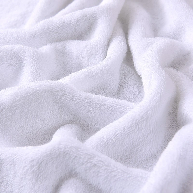 100% Combed Cotton White Terry Face Towel For Hotel Plain Or Jacquard high quality